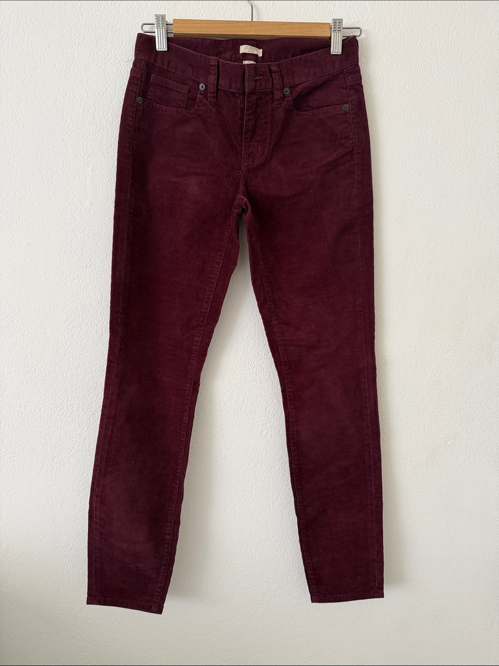 Women’s Corduroy Pants in Deep Burgundy